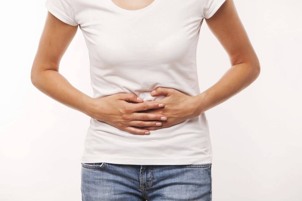 abdominal pain as a symptom of worms
